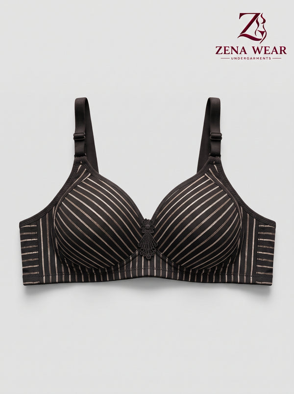 ZENA-Demi Cup Rainbow Thin Pad  Bra