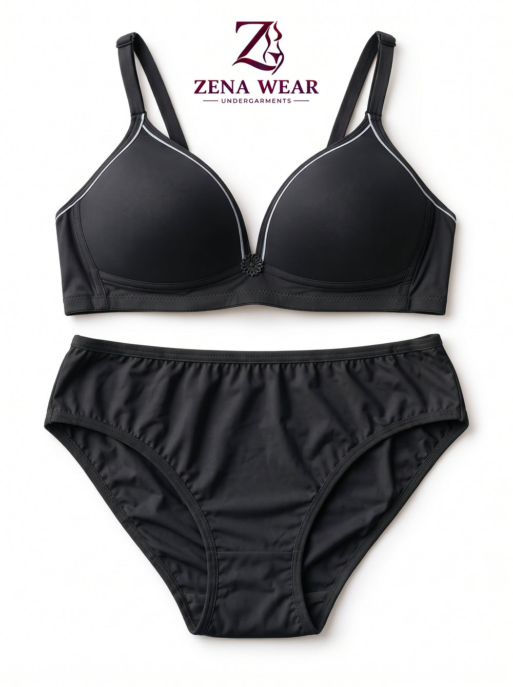 Thin-Pad Non-Wire Bra Panty Set