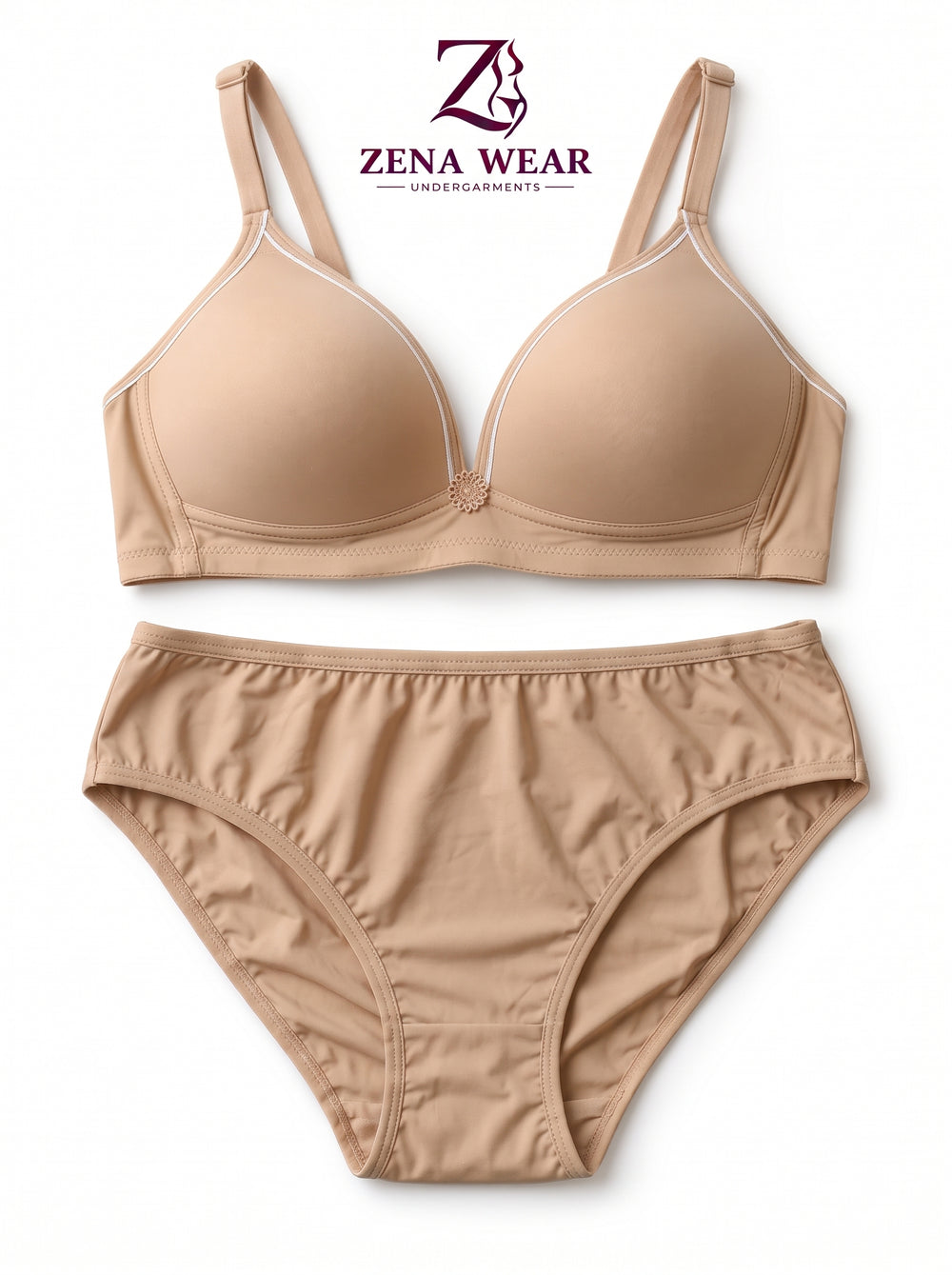 Thin-Pad Non-Wire Bra Panty Set