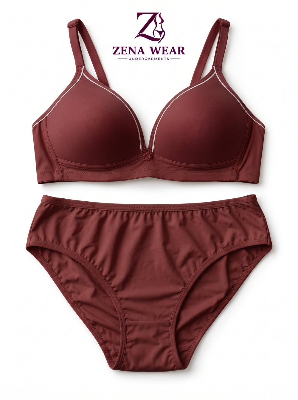 Thin-Pad Non-Wire Bra Panty Set
